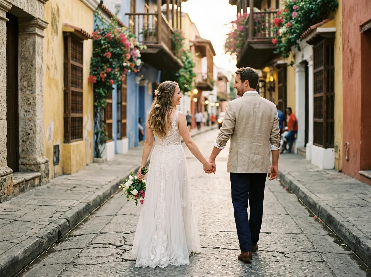 Detail: the bouquet of white and fuchsia roses in the bride’s hand