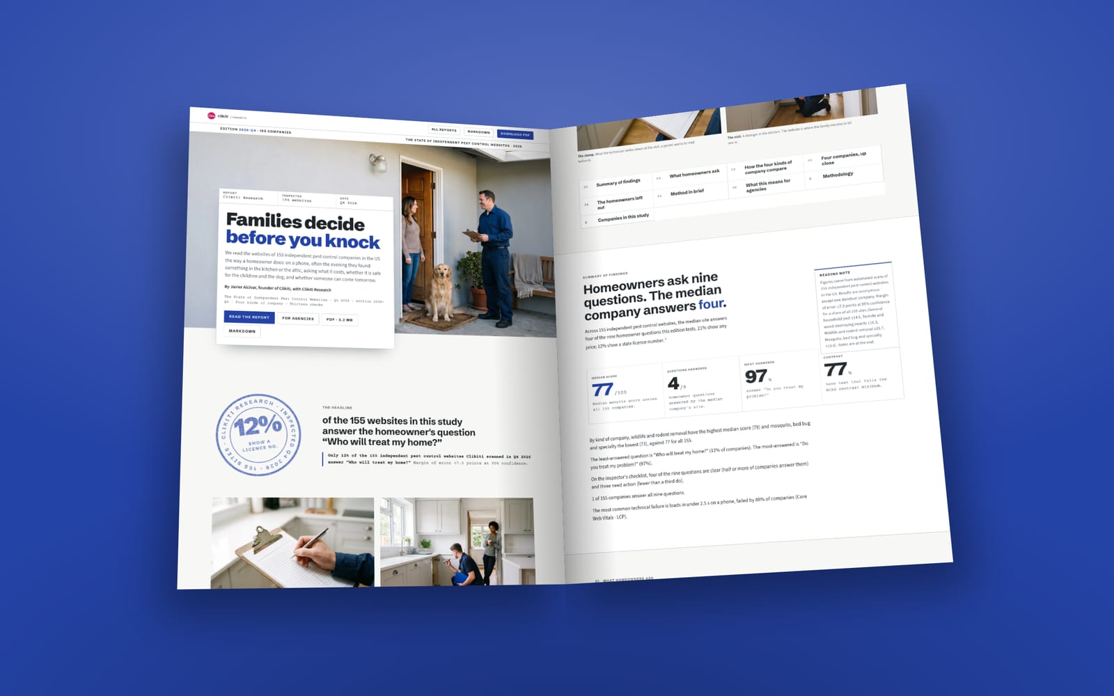 The opening pages of The State of Independent Pest Control Websites 2026