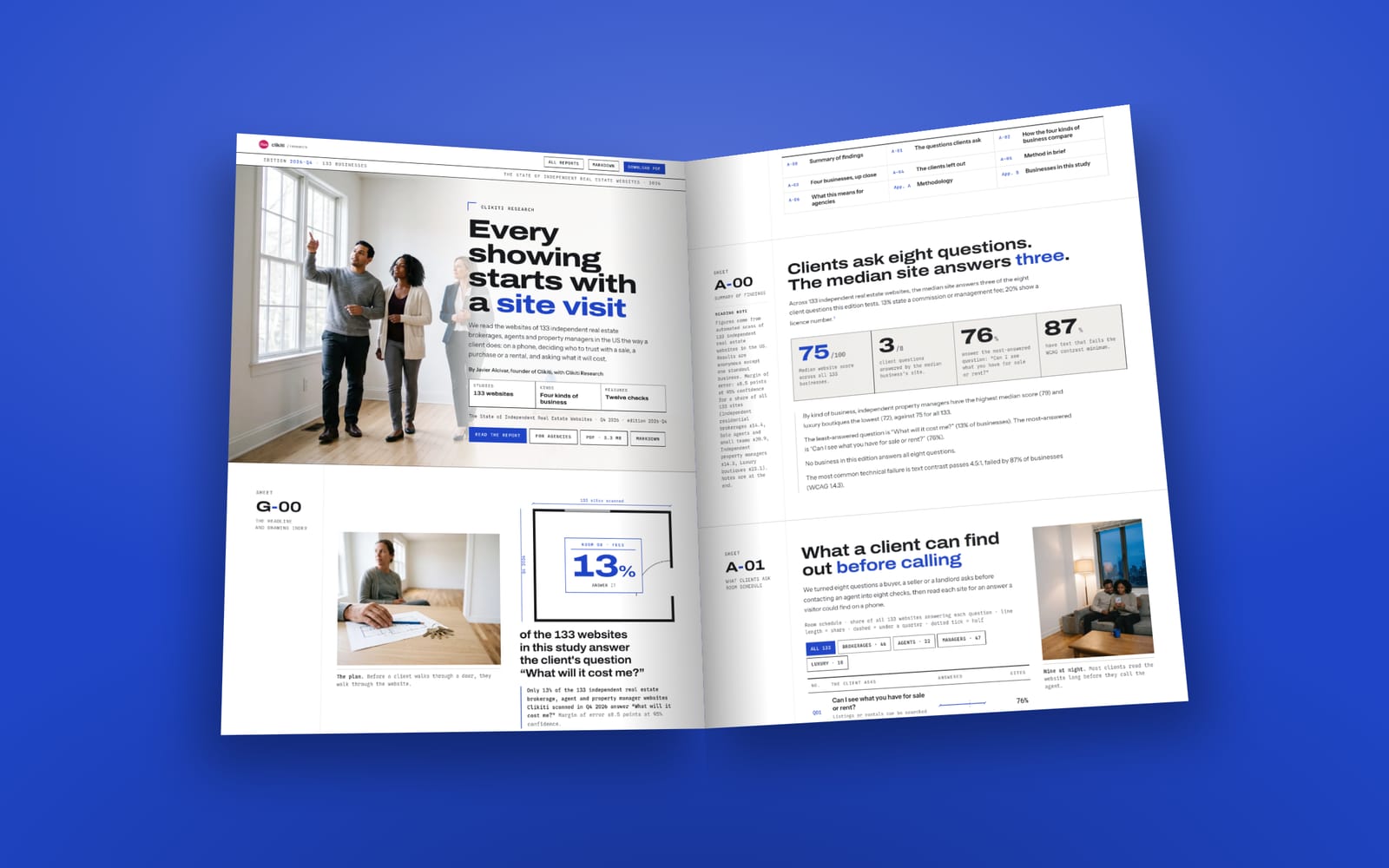 The opening pages of The State of Independent Real Estate Websites 2026